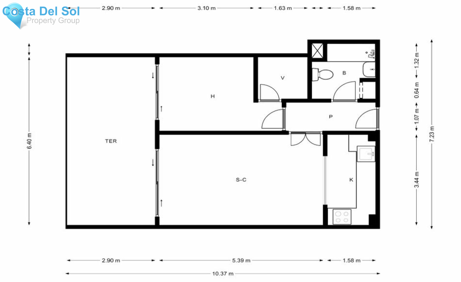 Middle Floor Apartment in Fuengirola-1161890