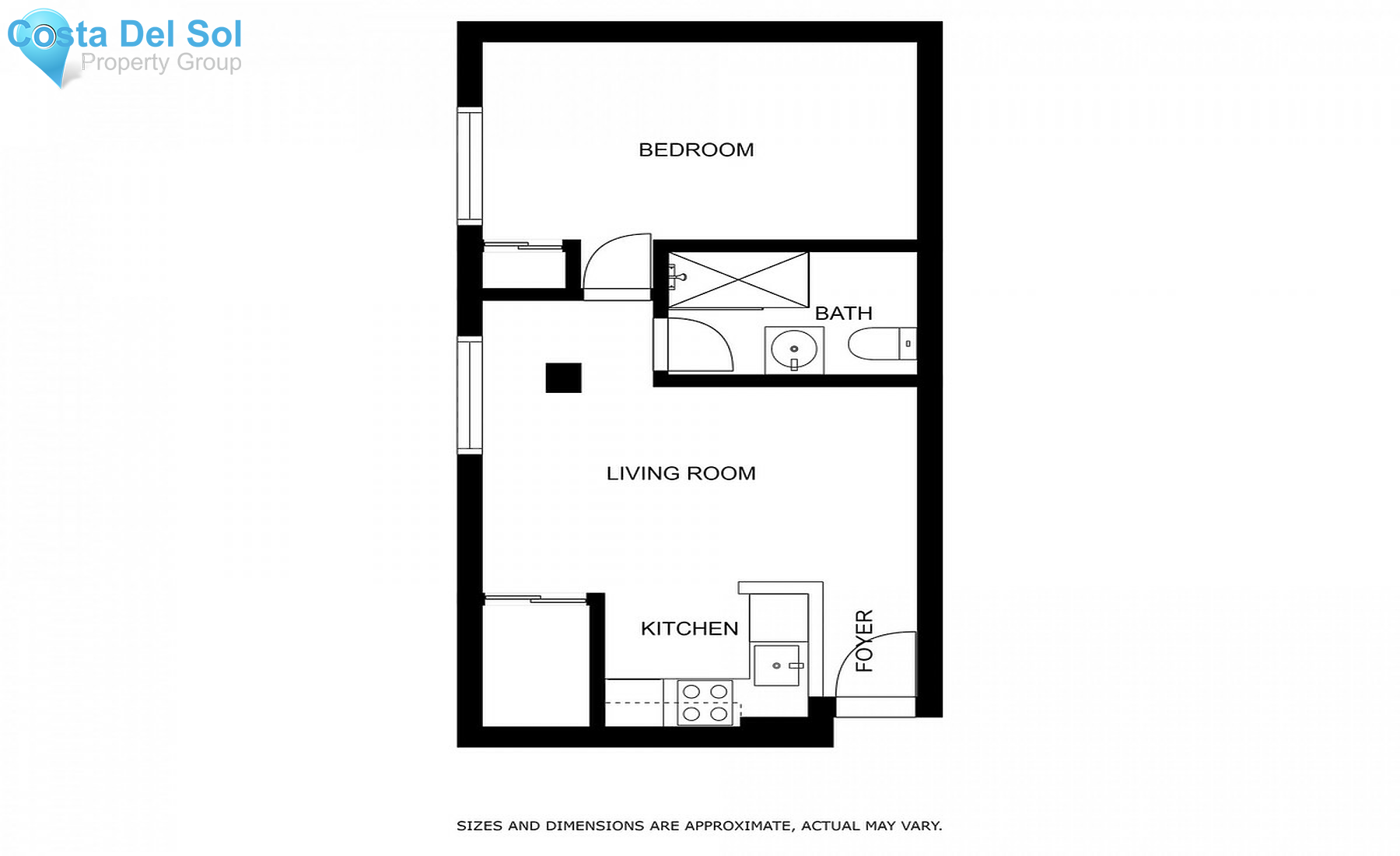 Middle Floor Apartment in Riviera del Sol-1237799