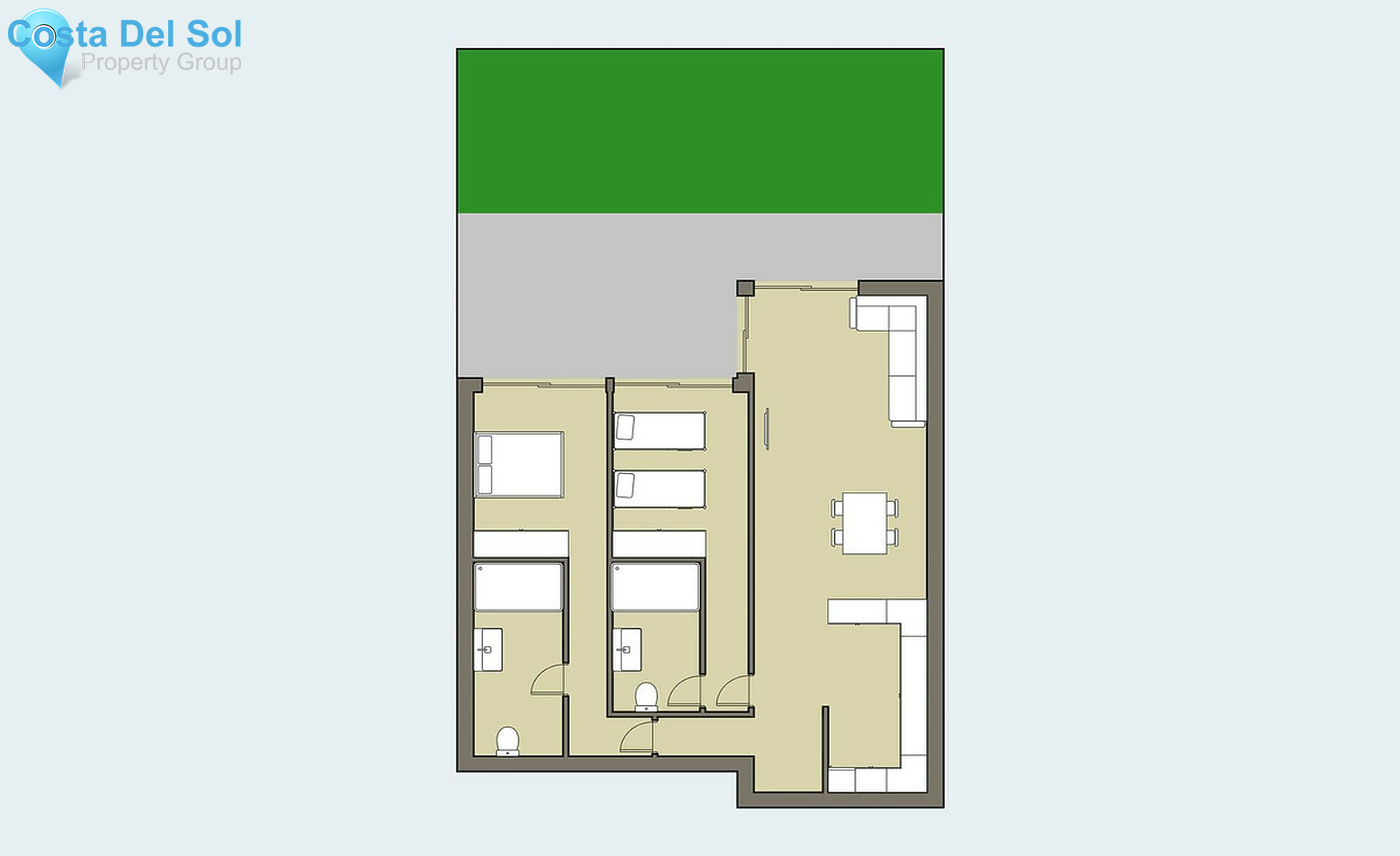 Ground Floor Apartment in Casares Playa