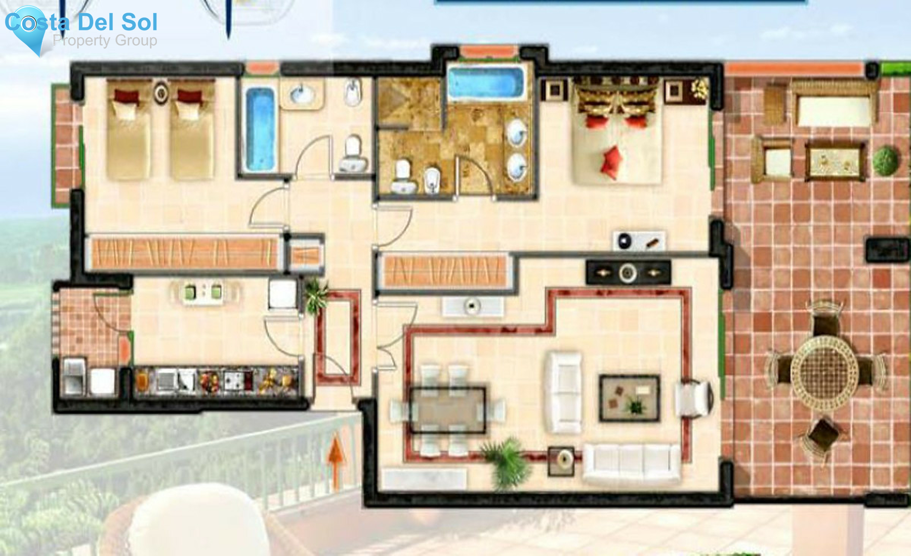 Middle Floor Apartment in Atalaya