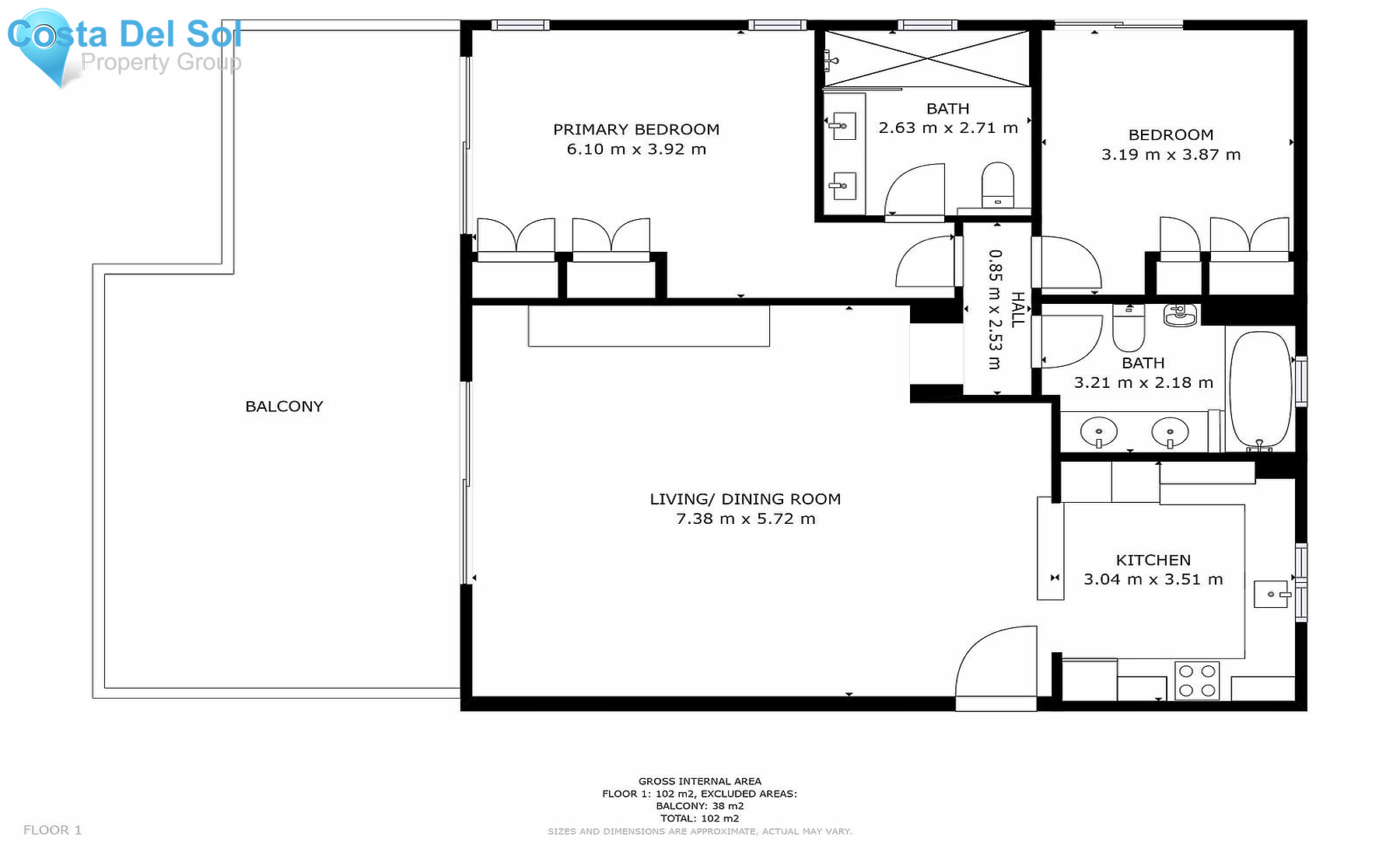Middle Floor Apartment in Calahonda-1483127