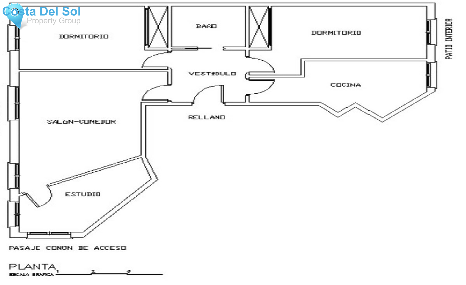 Middle Floor Apartment in Malaga Centro-1559481