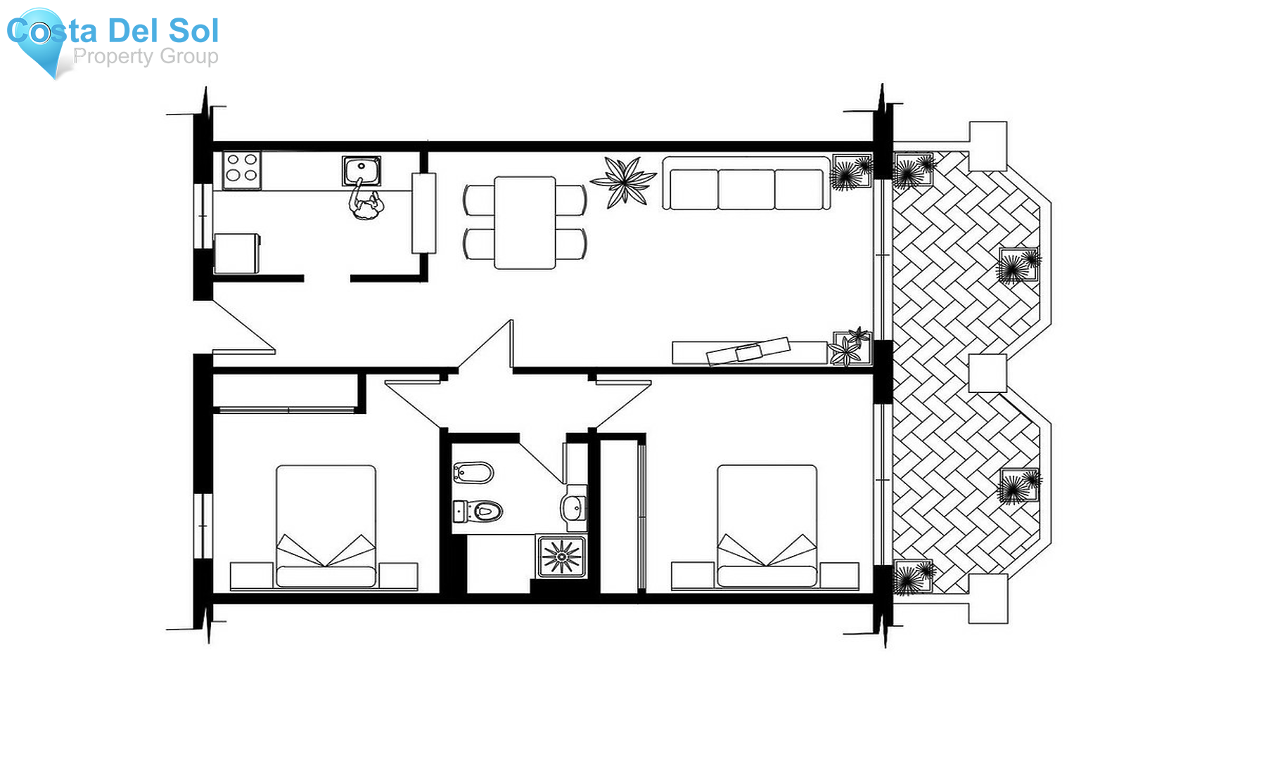 Middle Floor Apartment in Marbella-1370805