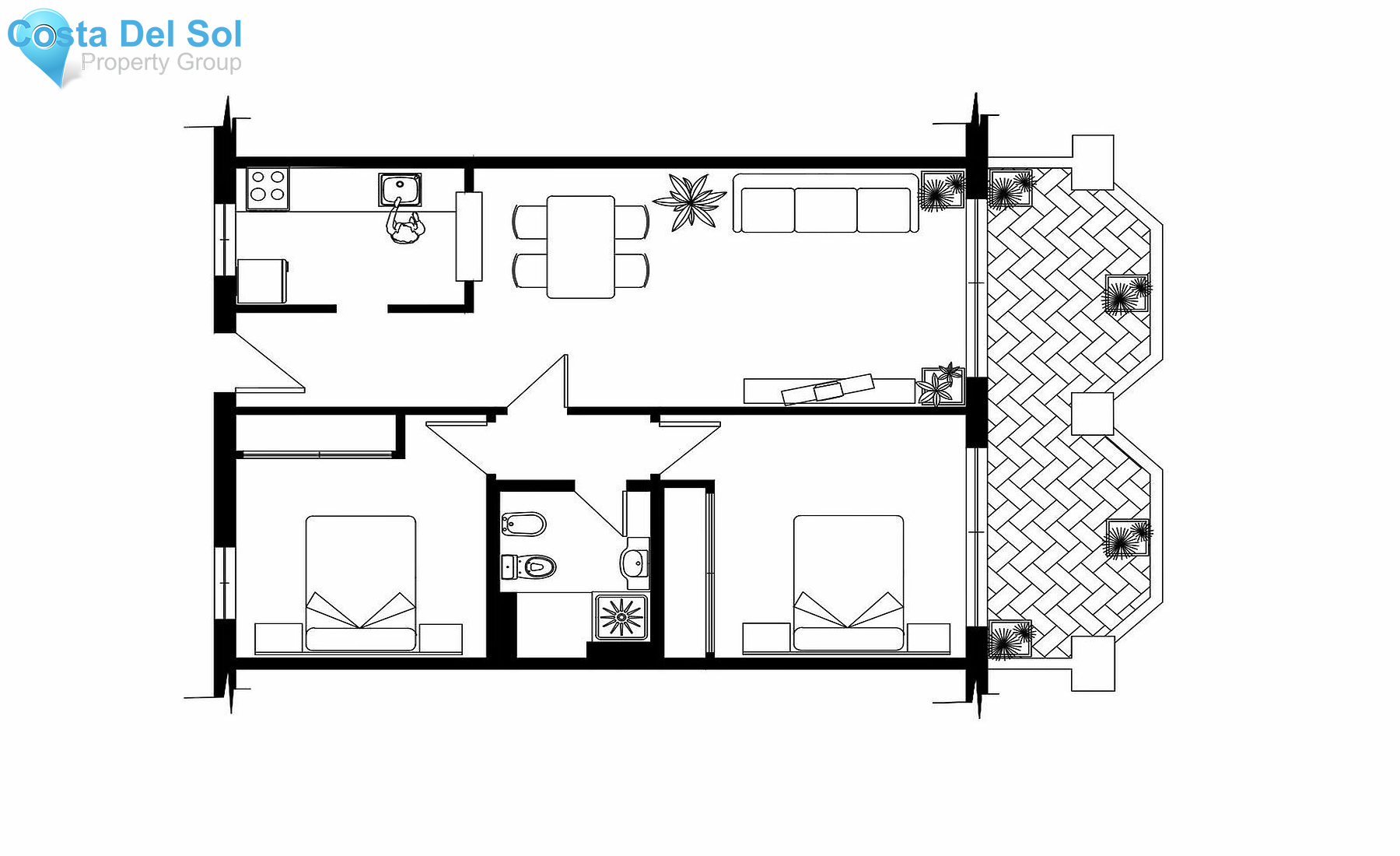 Middle Floor Apartment in Marbella-1157707