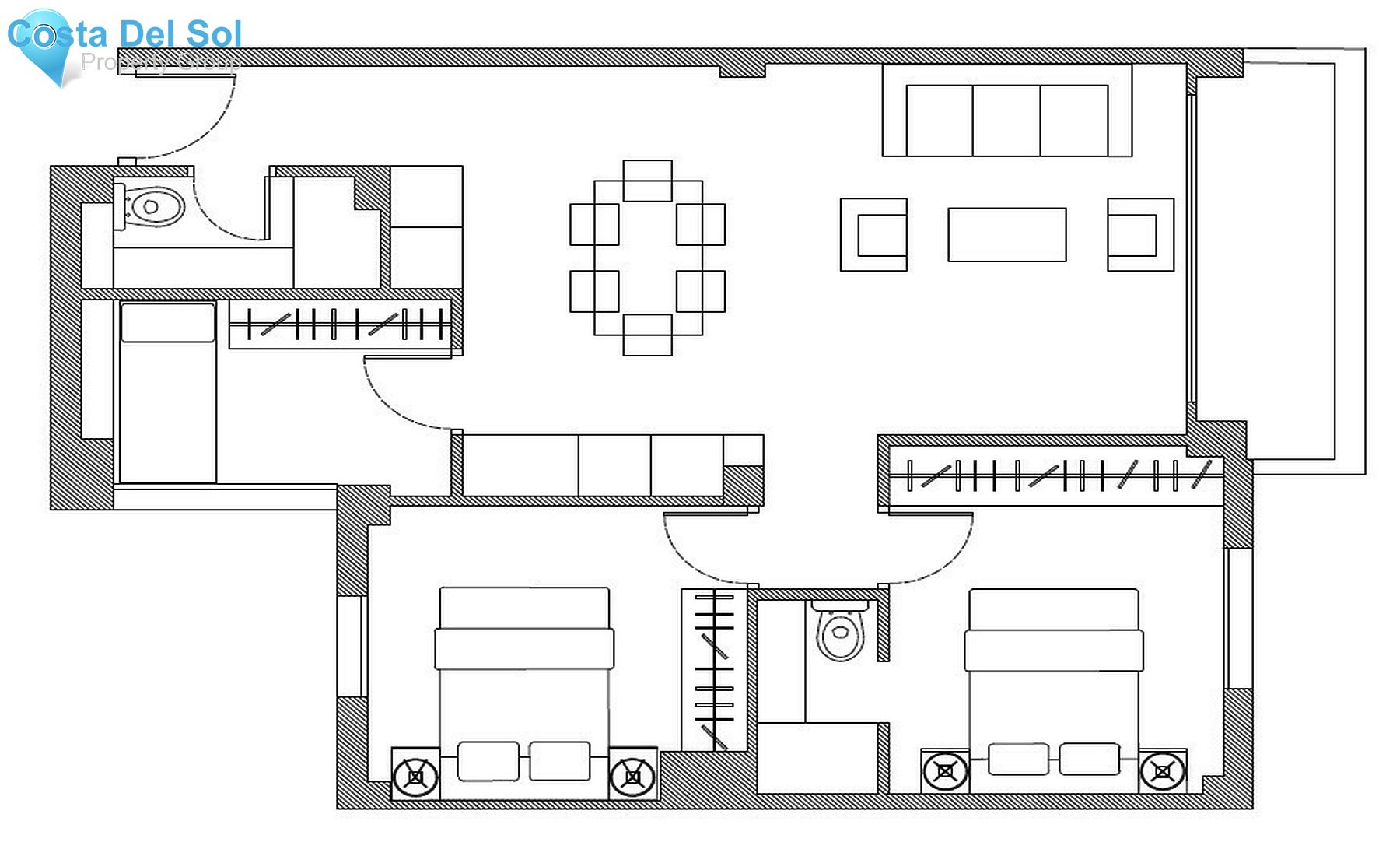 Middle Floor Apartment in Málaga