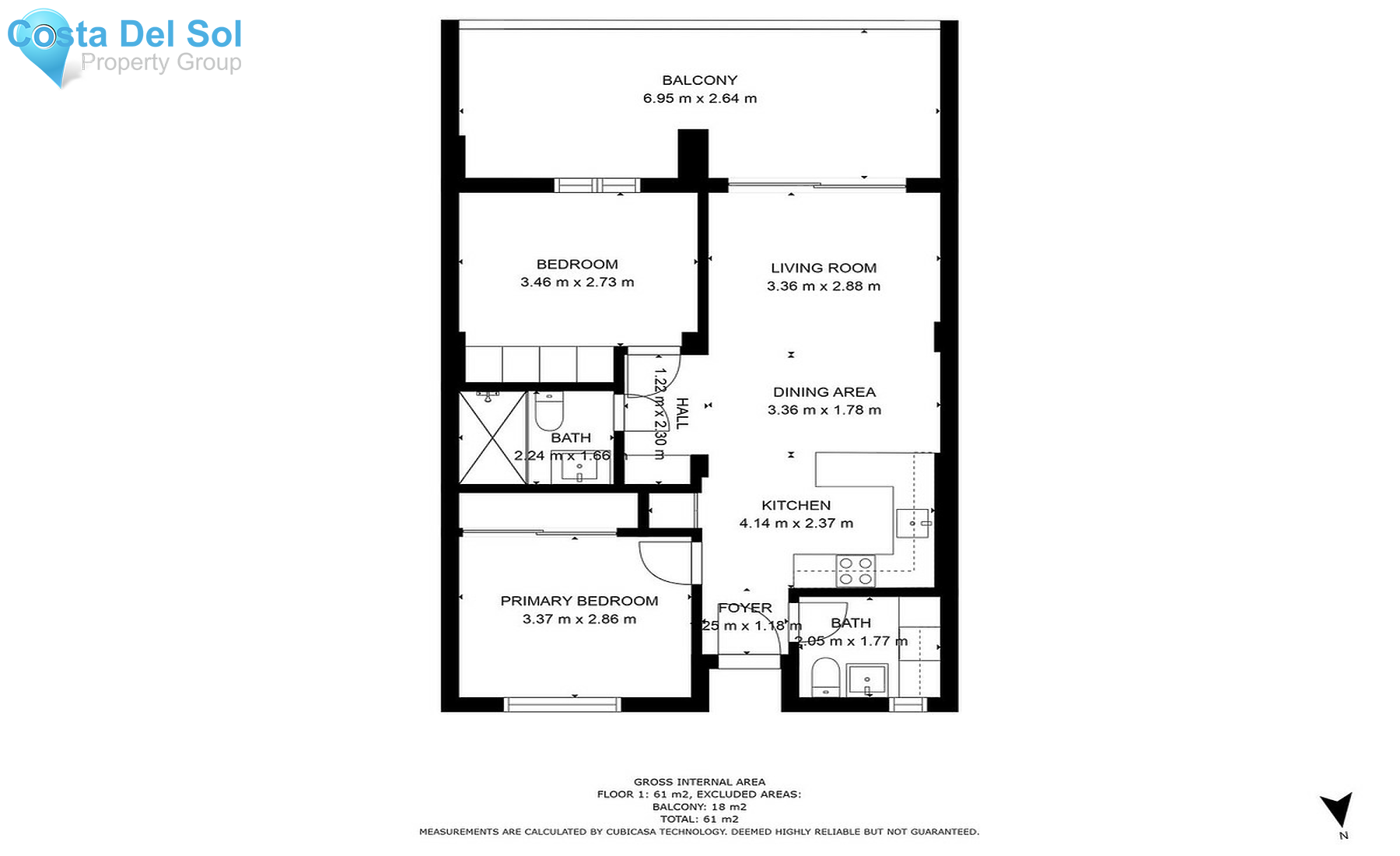 Middle Floor Apartment in Riviera del Sol-1525058