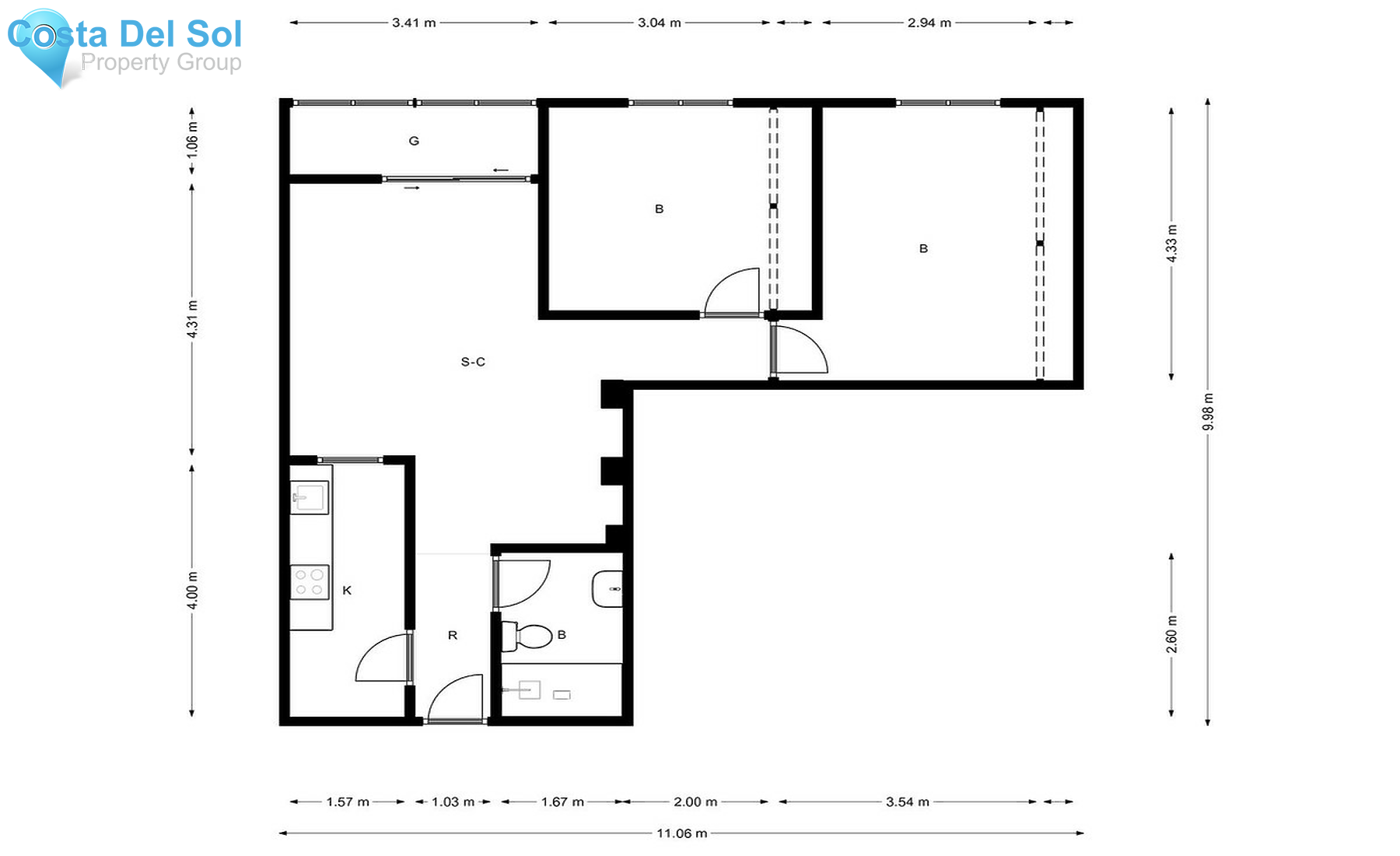 Middle Floor Apartment in Torremolinos