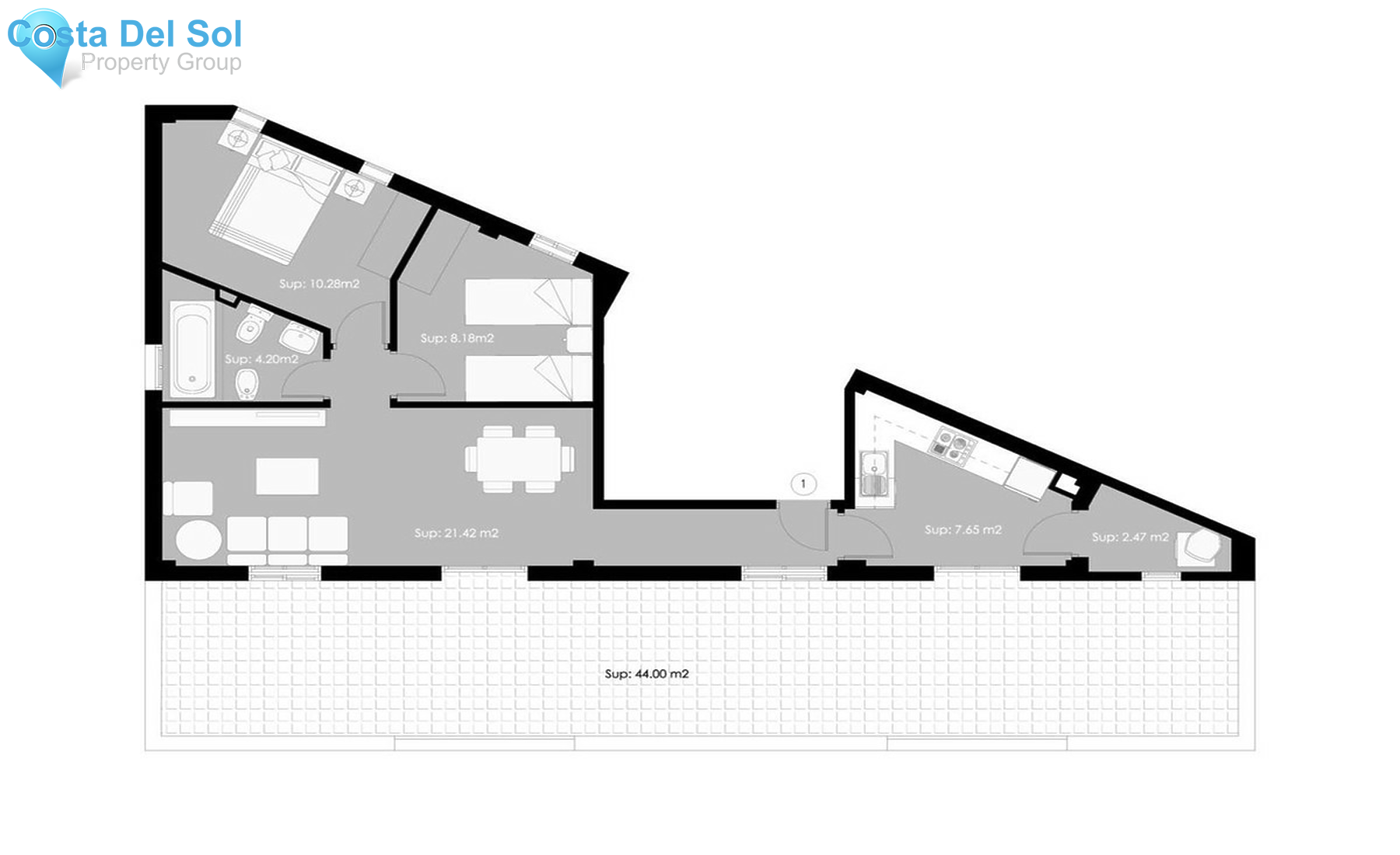 Middle Floor Apartment in Torremolinos-1507007