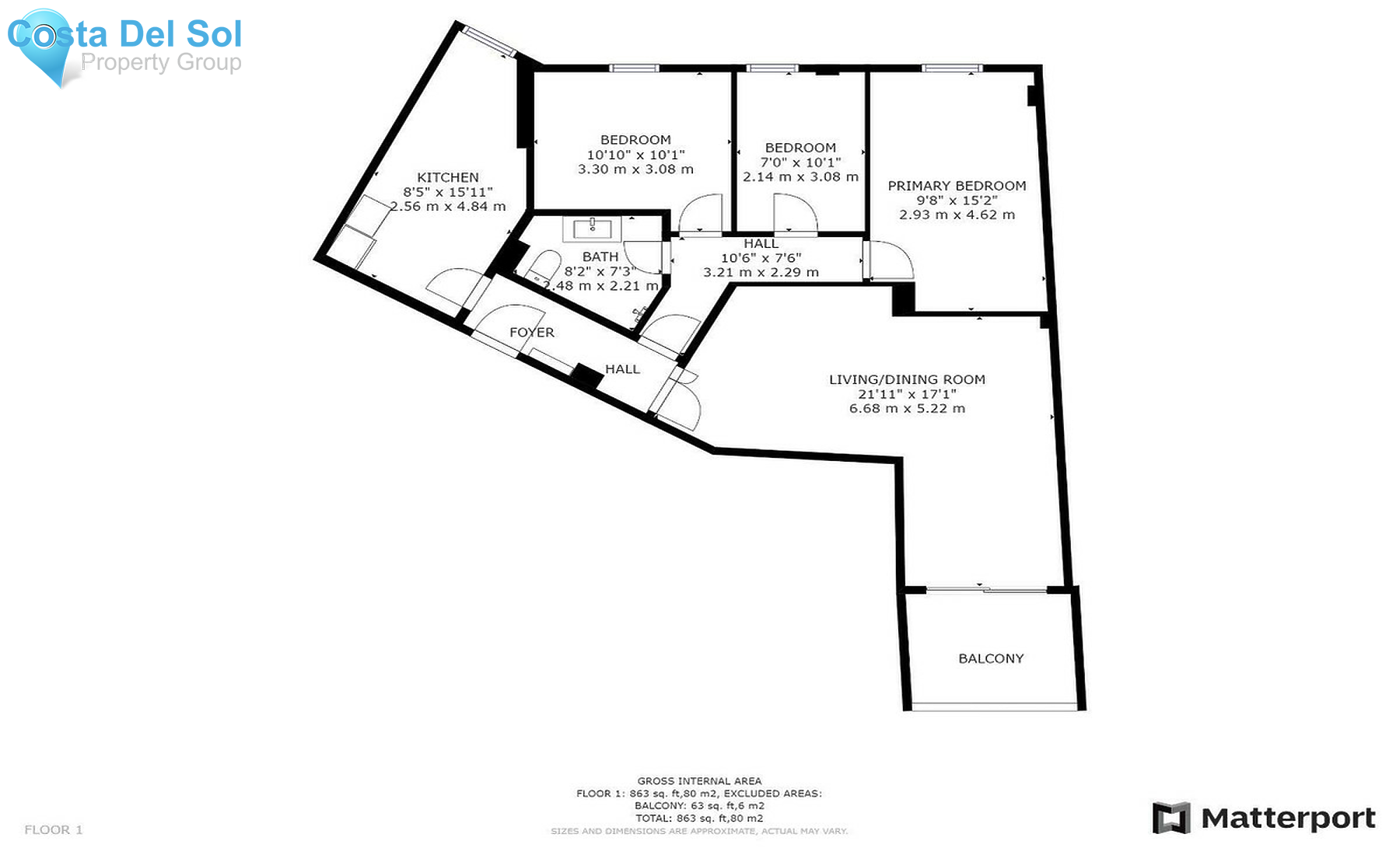 Middle Floor Apartment in Coín