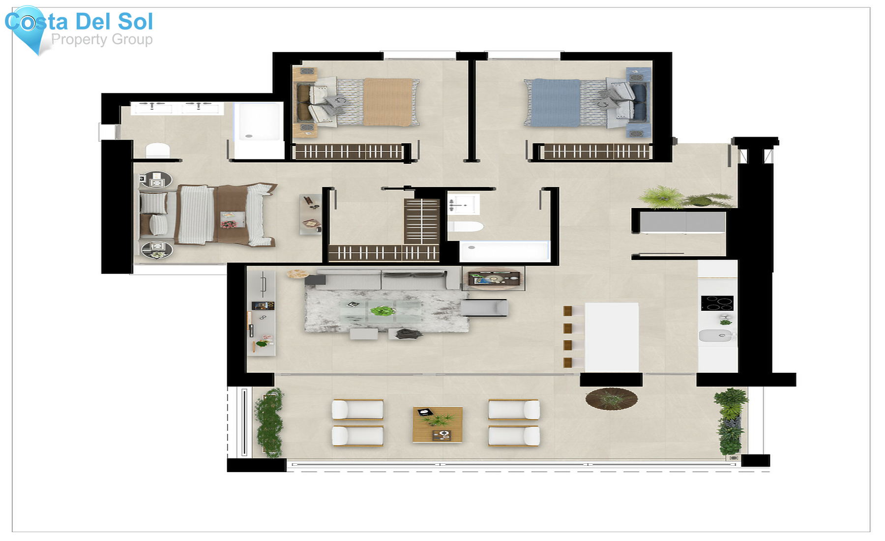 Middle Floor Apartment in San Roque-1351005