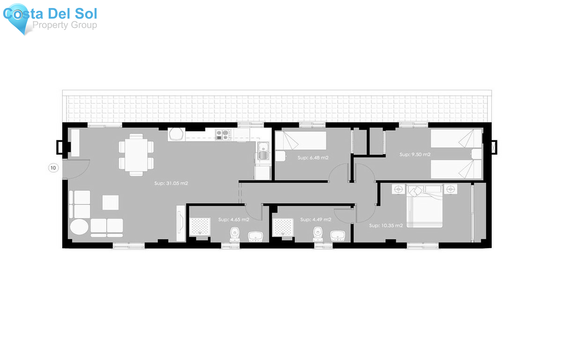 Middle Floor Apartment in Torremolinos-1477197