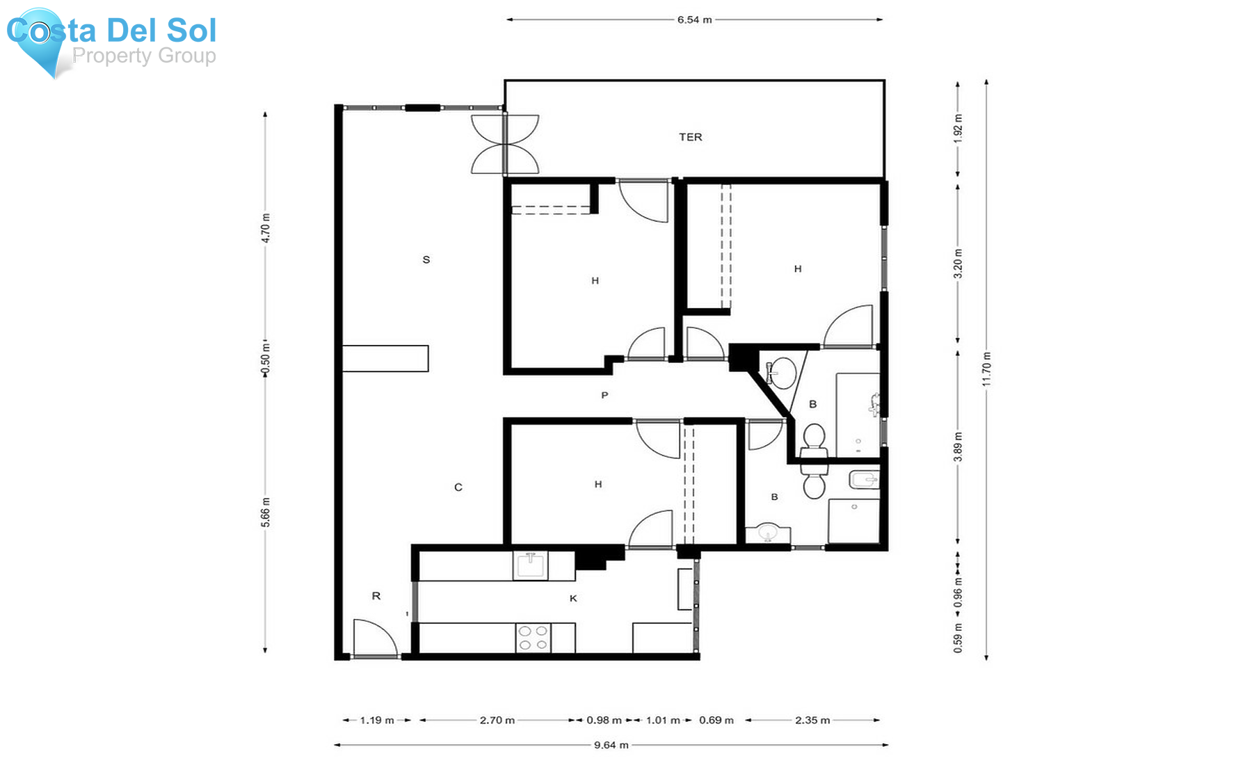 Top Floor Apartment in Fuengirola