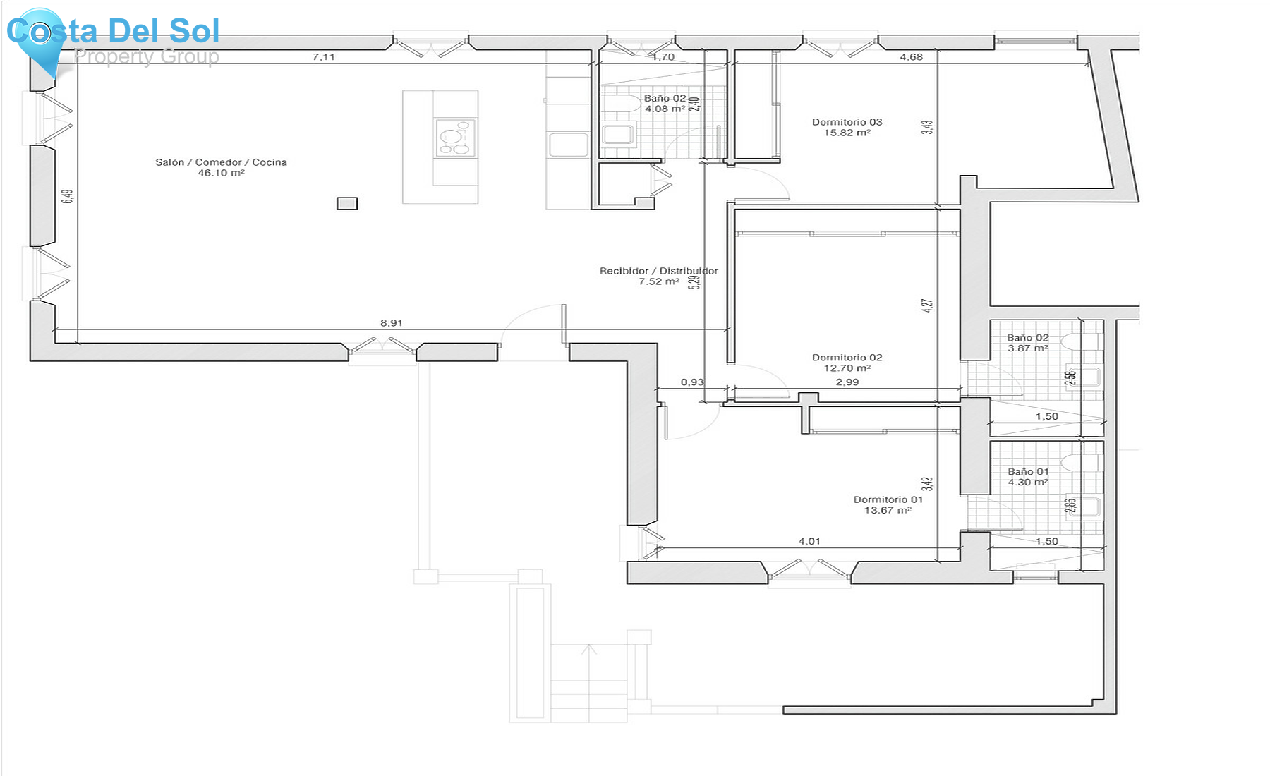 Top Floor Apartment in Malaga Centro-1415112