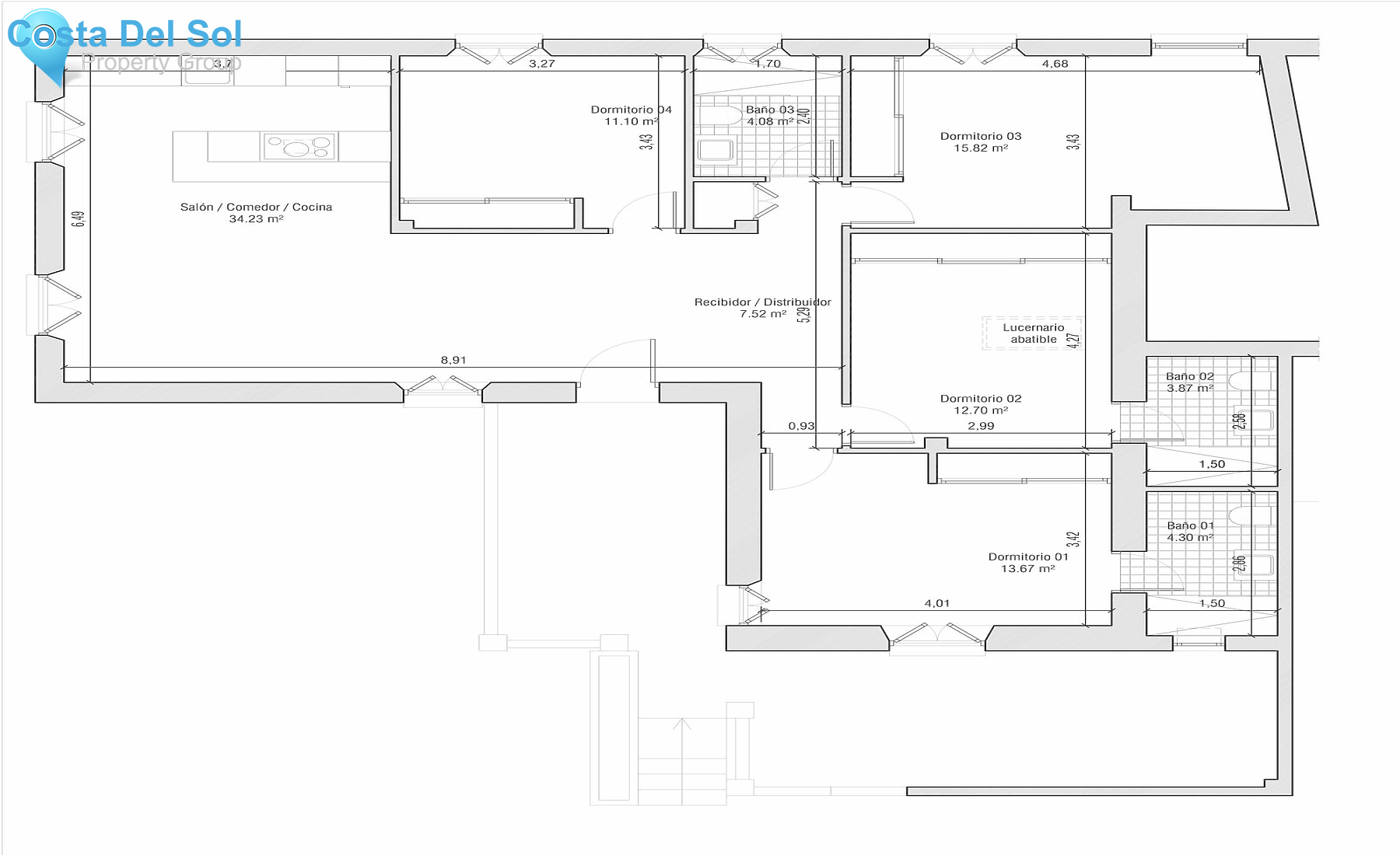 Top Floor Apartment in Málaga Centro-1160104